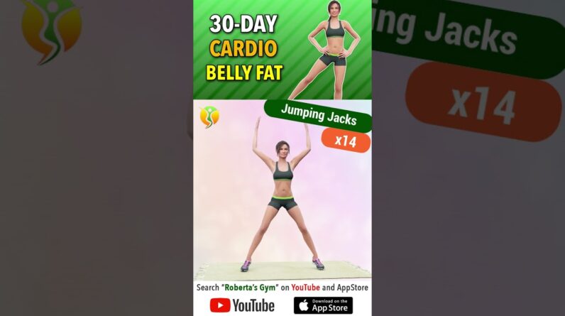 #30days #flatbellychallenge – #cardio & #absworkout ⁩@RobertasGym  #weightloss #homeworkout
