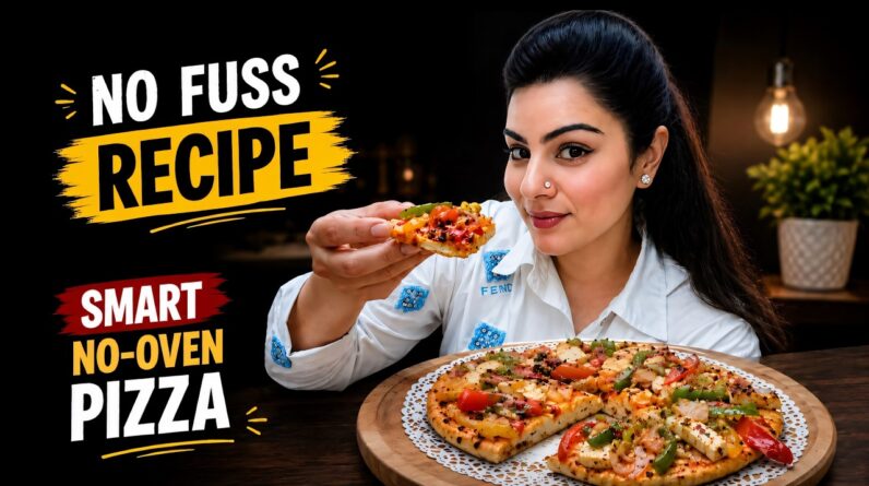 Healthy High Protein Pizza ❤️ No Maida & No Oven Recipe