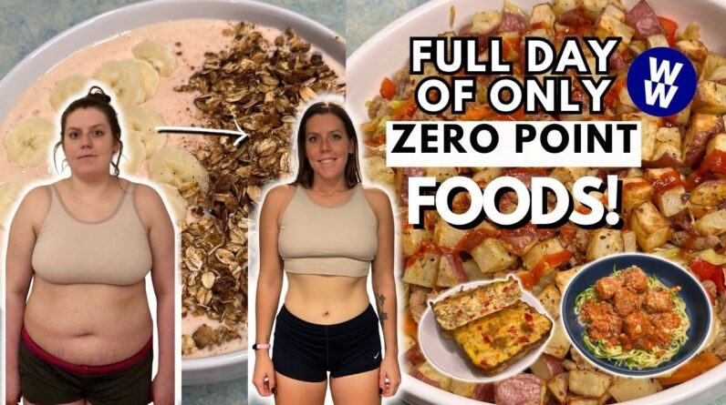 I Ate ONLY Zero Point Foods for a Day | WeightWatchers | What I Eat in a Day For Weight Loss