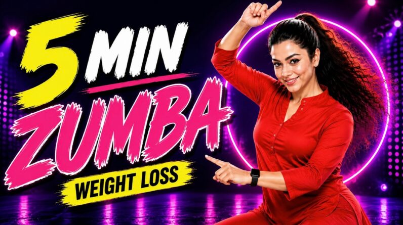 5 Mins Zumba Dance Workout For Weight Loss | Easy Home Workout for Beginners