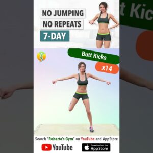 7-Day #bellyfatloss Booster: #nojumping , #norepeat @RobertasGym  #weightloss #homeworkout