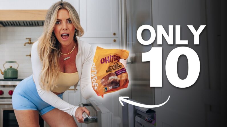 The ONLY 10 Frozen Foods You Need to Lose Weight (high protein frozen grocery haul)