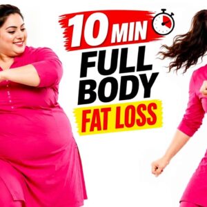 10 Mins Easy Full Body Fat Burning Workout At Home ❤️