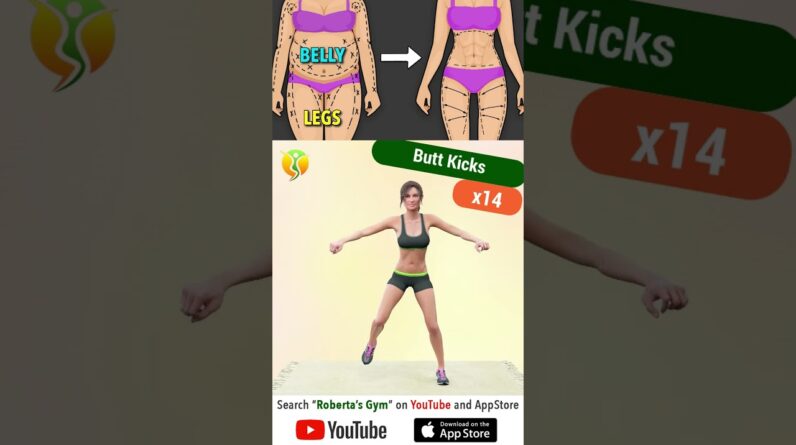 #losefat in 2 Weeks - #belly and #legexercises @RobertasGym #homeworkout #weightloss #fitness