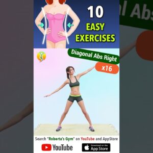 #smallerwaist & #flatbelly with 10 #easy #standingexercises @RobertasGym #homeworkout #weightloss