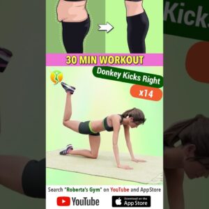 Leg + #cardio + Mat Exercises: #30minuteworkout @RobertasGym #homeworkout #weightloss #legsworkout