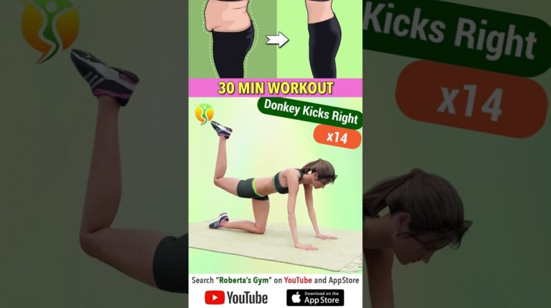 Leg + #cardio + Mat Exercises: #30minuteworkout @RobertasGym #homeworkout #weightloss #legsworkout