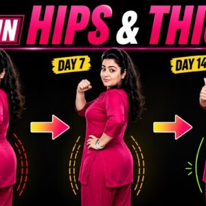 🔥Burn Hip & Thigh Fat Fast | 10 Min Easy Home Workout For Women