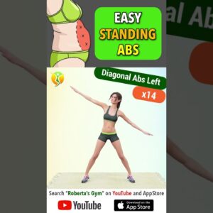 30-Min #easy #standingabsworkout to #losebellyfat @RobertasGym  #weightloss #homeworkout #fitness