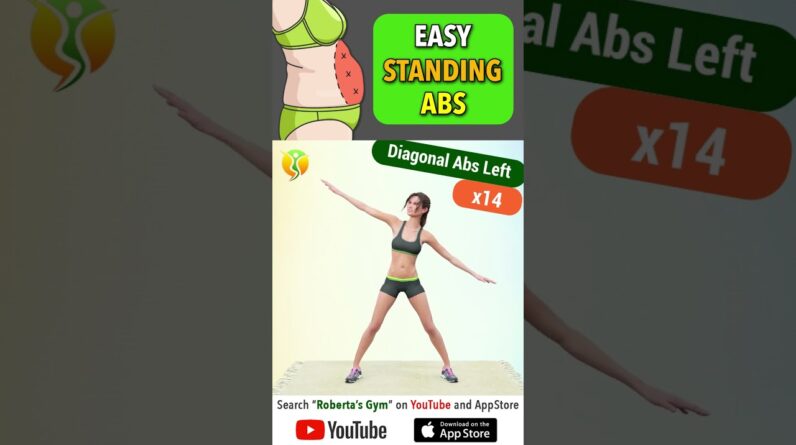 30-Min #easy #standingabsworkout to #losebellyfat @RobertasGym  #weightloss #homeworkout #fitness