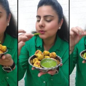 Craving Pakoras? Try My Yummy Oil-Free Pakora Recipe 😍 Your Healthy Evening Snack ❤️