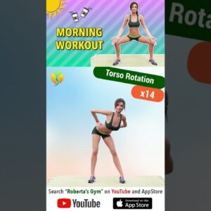 Quick Wake-Up #morningworkout – #fullbodyexercise ⁩@RobertasGym  #homeworkout #weightloss