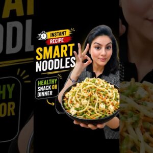 No Maida - No Oil High Fiber Noodles For Dinner or Snacks !!