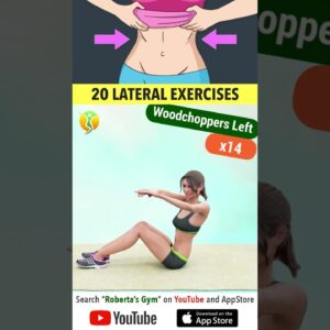 20 Exercises to Lose #sidefat #tone Lateral #abs and Get #slimwaist @RobertasGym #homeworkout