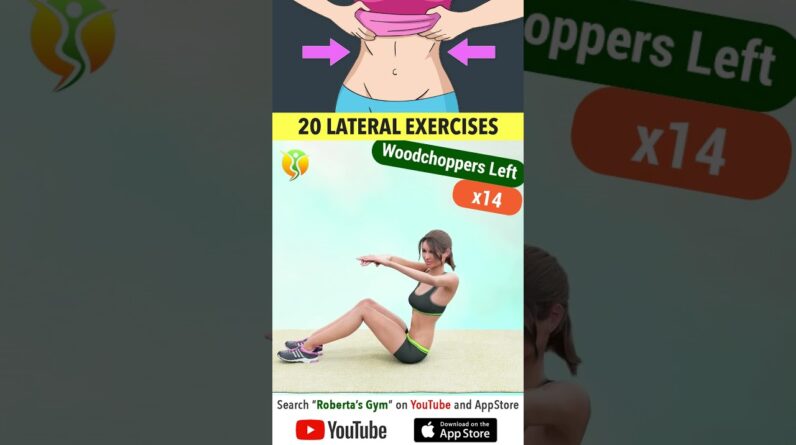20 Exercises to Lose #sidefat #tone Lateral #abs and Get #slimwaist @RobertasGym #homeworkout