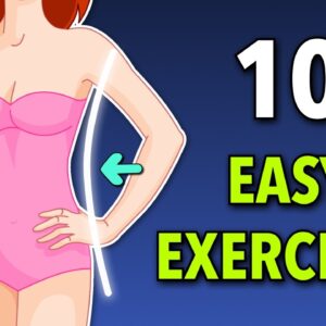 Smaller Waist & Flat Belly with 10 Easy Standing Exercises