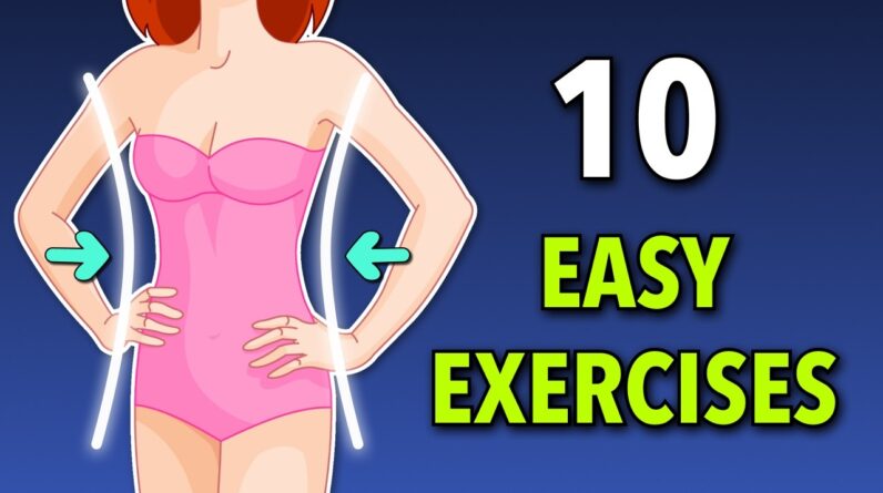 Smaller Waist & Flat Belly with 10 Easy Standing Exercises
