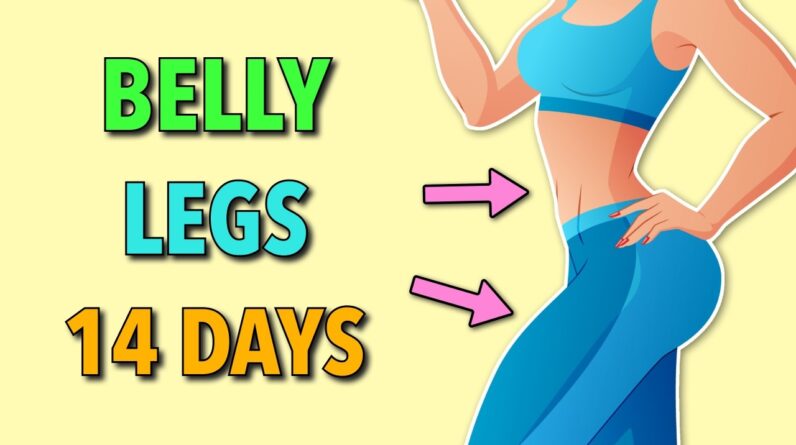 14-Day Cardio + Legs + Belly Fat Loss = Home Exercise Challenge