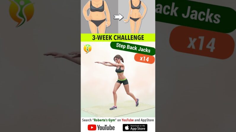 3-Week #fitness #transformationchallenge for #rapidweightloss⁨@RobertasGym#homeworkout #weightloss