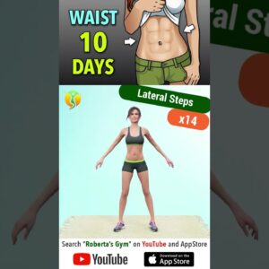 10-Day #standingabsworkout for a #ReducedWaist @RobertasGym #homeworkout #weightloss #waistworkout