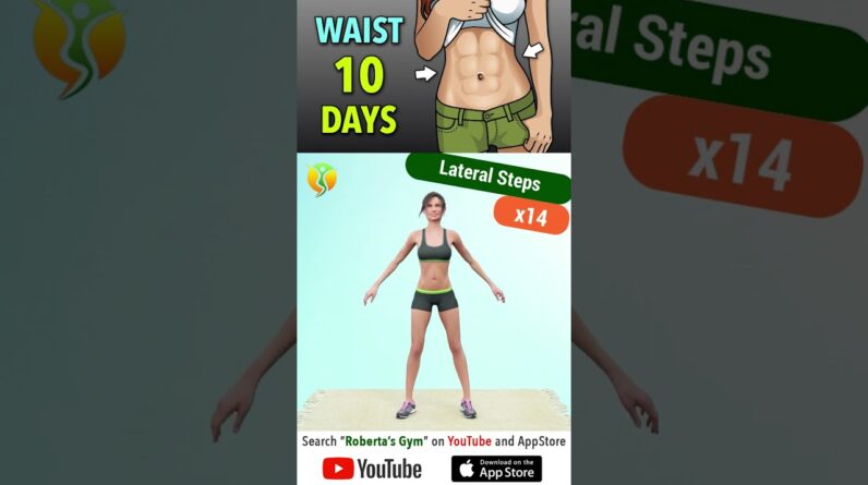 10-Day #standingabsworkout for a #ReducedWaist @RobertasGym #homeworkout #weightloss #waistworkout