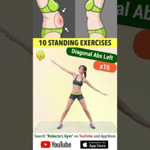 Top 10 #standingabs #exercises to #losebellyfat  @RobertasGym  #homeworkout #weightloss #fitness