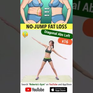 15 #gentleexercises to #losebellyfat Without Jumping @RobertasGym  #homeworkout #weightloss