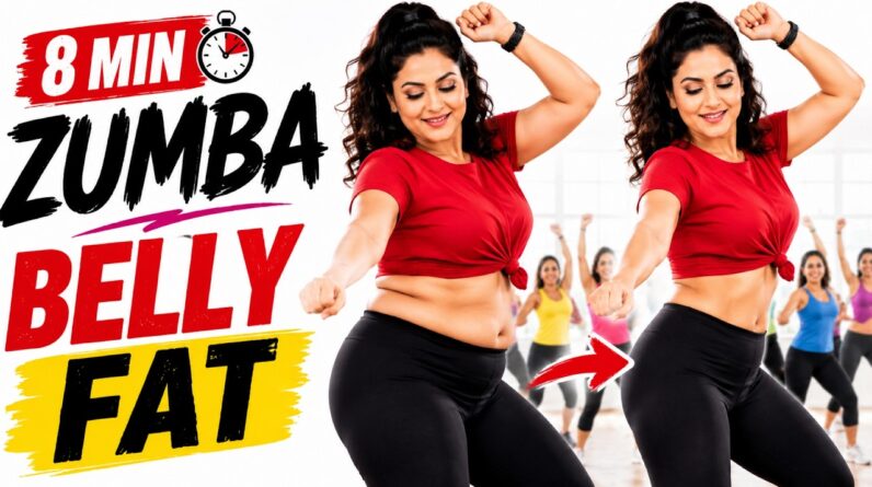The Best Zumba Dance to Lose Belly Fat at Home (Easy 8 Min)