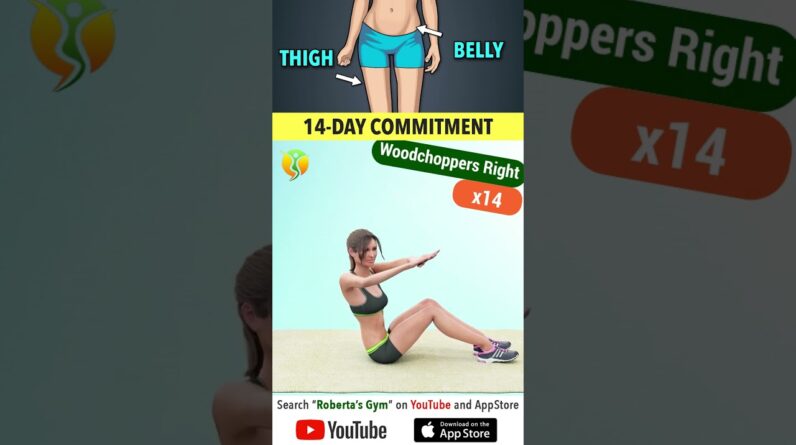 #14day #exercise #commitment – Start Losing #belly & #thighfat @robertasgym  #homeworkout