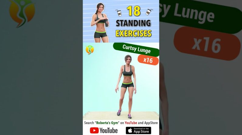 #kickstartyourday With 18 #standingexercises for #beginners @RobertasGym #homeworkout #weightloss