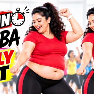 Best ZUMBA Dance To Burn Belly Fat At Home In Easy 7-Mins