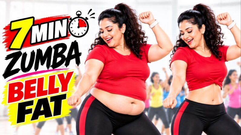 Best ZUMBA Dance To Burn Belly Fat At Home In Easy 7-Mins