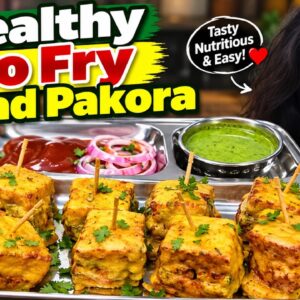 Crispy No-Fry Bread Pakora Without Oil: A Game-Changer!