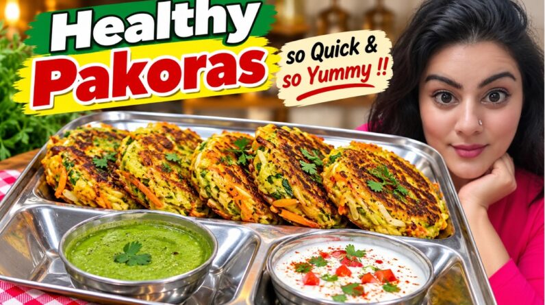 Dietitian's Secret Crispy Oil-Free Pakoras: Healthy & Delicious Indian Snack