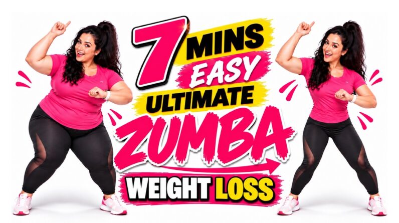 🔥 Burn Fat Fast: 7 Mins Easy Zumba Dance Workout at Home
