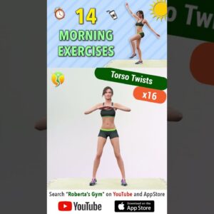 Best 14 #morningexercises to #burncalories and #boostmetabolism @RobertasGym #homeworkout
