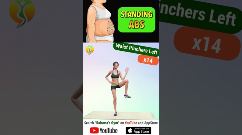 30-Min #standingabsworkout – #burnfat , #StrengthenAbs  ⁨@RobertasGym #homeworkout #weightloss