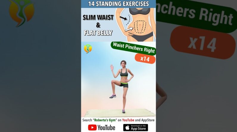 14 #standingexercises to Lose Inches – #flatbelly & #slimwaist @RobertasGym #homeworkout #fitness