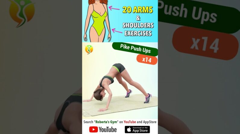 20 #effectiveexercises for #slimarms and #shoulders @RobertasGym  #homeworkout #weightloss