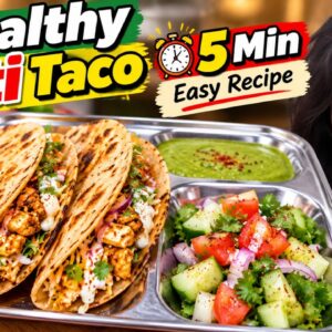 Bored Of Roti Sabzi Dinner ? Try 5 Mins Healthy Roti Taco For Dinner
