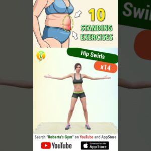 Top 10 #standingabs for a #flatbelly and #smallwaist @RobertasGym  #homeworkout #weightloss