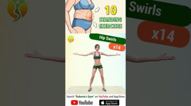 Top 10 #standingabs for a #flatbelly and #smallwaist @RobertasGym  #homeworkout #weightloss