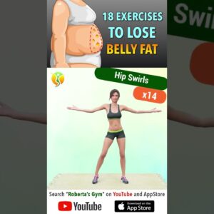 18 #powerful #exercises to #losebellyfat #athome @RobertasGym  #homeworkout #weightloss